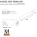 Трековый светильник PLAIN OPAL AM586 36W 4000K WH AM Group