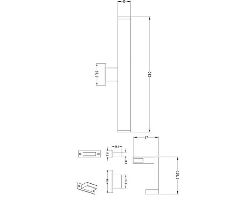 Настенный светильник Mirror 687063 Deko-Light