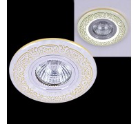 Точечный светильник  09502-9.0-001MN MR16+LED3W WH/GD Reluce