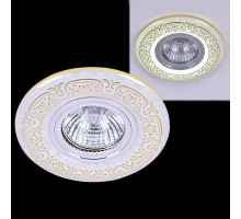 Точечный светильник  09502-9.0-001MN MR16+LED3W WH/GD Reluce