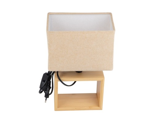 Интерьерная настольная лампа  UML-B401 E27 LIGHT GREY/WOOD Uniel