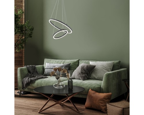 Подвесная люстра Void 10254/2LED Black APP Escada