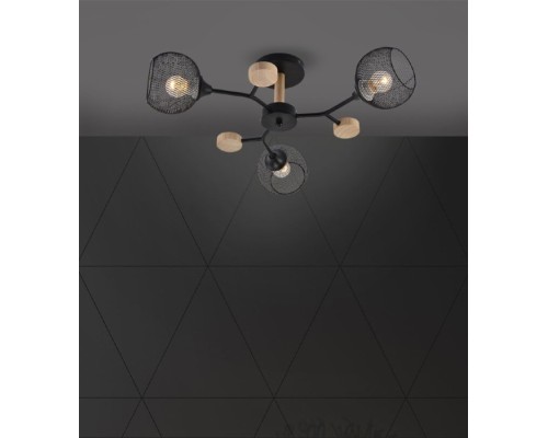 Потолочная люстра Maklen SF3385/3C-WT-WD Seven Fires
