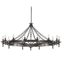 Подвесная люстра Warwick WR12-GRAPHITE Elstead