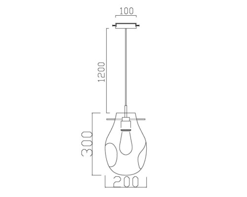 Подвесной светильник Alba VL1651P01 Vele Luce