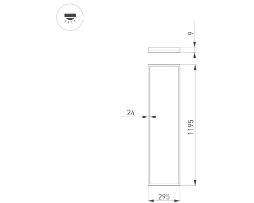 Светодиодная панель  043558 Arlight