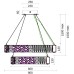 Подвесная люстра Ravissement FL1068-14P Fluorite