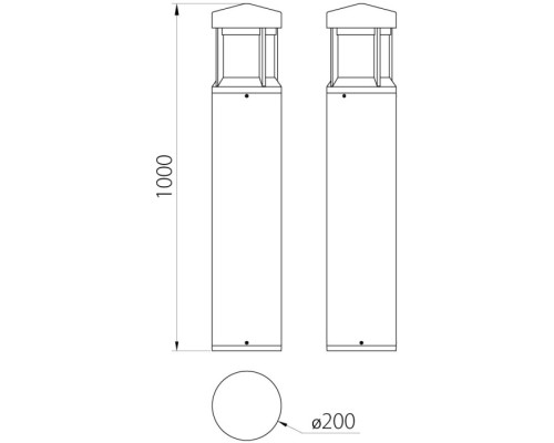 Наземный светильник Dwell NC-0023093-100-DG Natural Concepts