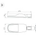 Уличный консольный светильник TURI 053870 Arlight