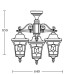 Потолочный светильник уличный VENECIA 2L 91870LA/3 Bl Oasis Light