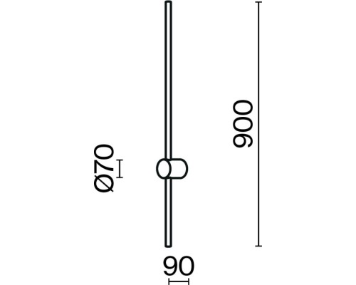 Настенный светильник Light stick MOD237WL-L11B3K Maytoni