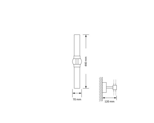 Бра MUSSA MUS-K-2(ZM)II 440 Kutek Mood