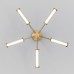 Потолочная люстра Stark 50386/5 LED латунь Eurosvet
