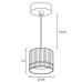 Подвесной светильник Wsl-Gx53 WSL-GX53/P18WG Wolta