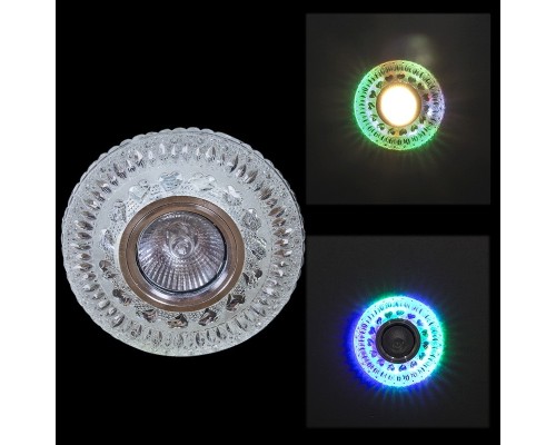 Точечный светильник  10499-9.0-001CNB MR16+LED3W CL/RGB Reluce