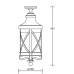 Потолочный светильник уличный LUCERNA 84805A Gb Oasis Light