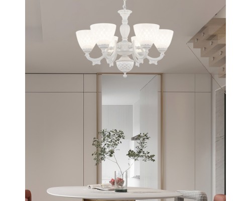 Подвесная люстра AM343837 343837/6 WT+SL Arte Milano