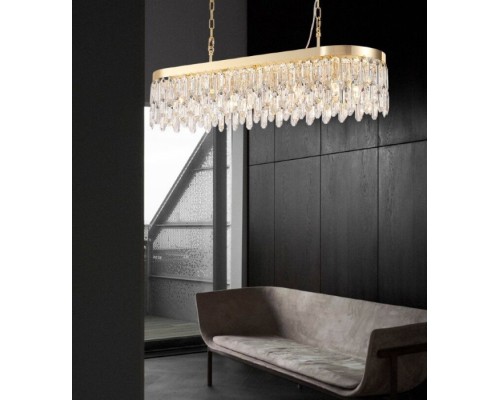 Подвесная люстра Dzhokin LH0059/10PO-GD-CL Lumien Hall