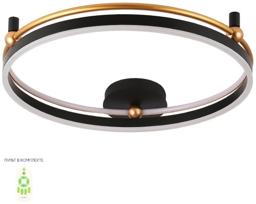 Потолочный светильник Fernando FERNANDO PL72W LED BLACK/GOLD Crystal Lux