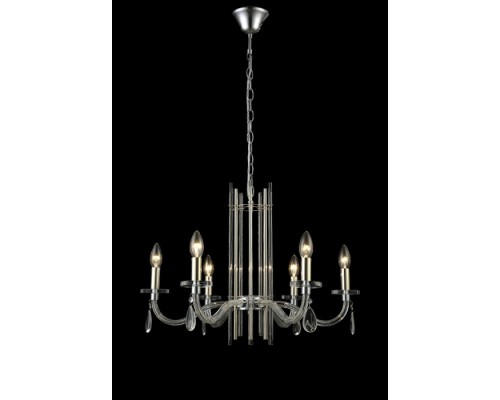 Подвесная люстра AURELIO AURELIO SP6 GOLD+CHROME/TRANSPARENT Crystal Lux