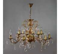Подвесная люстра Alicante 8888/6+6 AB Leaf Crystal Ambiente