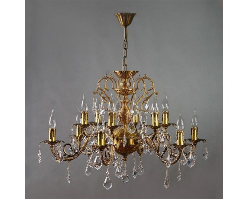 Подвесная люстра Alicante 8888/6+6 AB Leaf Crystal Ambiente