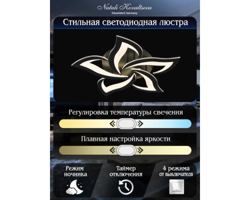 Потолочная люстра Innovation Style INNOVATION STYLE 83002 BLACK Natali Kovaltseva