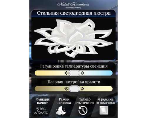 Потолочная люстра Olimp LED LAMPS 81335 Natali Kovaltseva