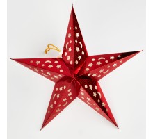 Световая фигура  ULD-H4545-005/STA/2AA WARM WHITE IP20 RED STAR Uniel