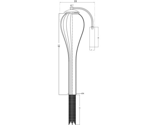 Бра Waterfall A1577AP-1CC Arte Lamp
