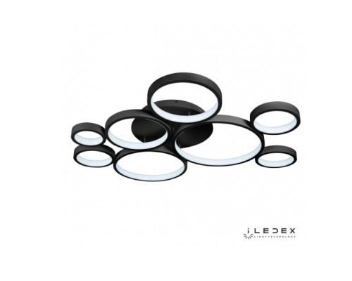 Потолочная люстра Ring Star 9004-8L-X BK iLedex