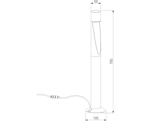 Наземный светильник Recess 35177/F черный Elektrostandard