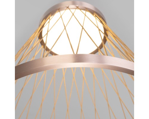 Подвесной светильник Cesta 40016/1 LED коричневый Eurosvet
