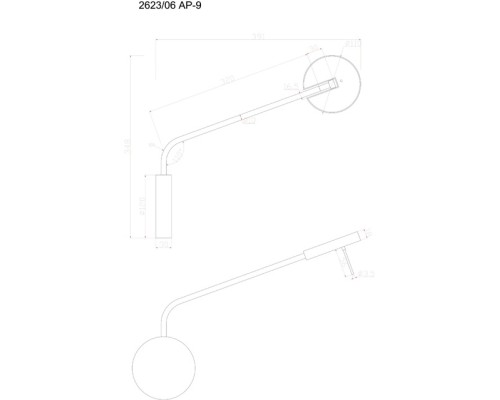 Бра Malcone 2623/06 AP-9 Divinare