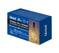 Гирлянда  ULD-S0200-020/SСR/3LR WARM WHITE IP20 WINESTOPPER Uniel