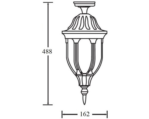 Потолочный светильник уличный GENUYA 92105A Bl Oasis Light
