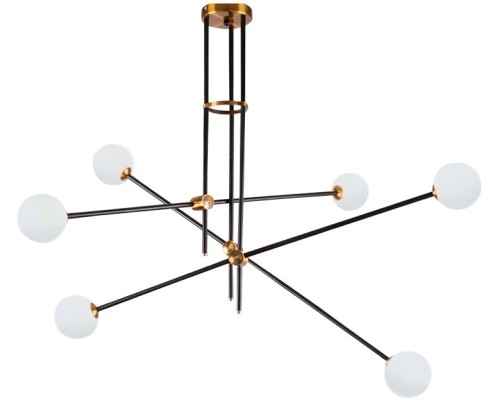 Потолочная люстра Bistro Globe 9389P/6 black/gold DeLight Collection
