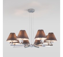 Подвесная люстра Peony 60136/8 хром/графит Eurosvet