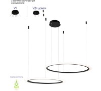 Подвесной светильник Manzana MANZANA SP53W LED  BLACK Crystal Lux