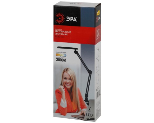 Офисная настольная лампа  NLED-441-7W-BK ЭРА