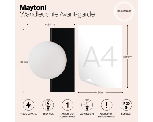 Бра Avant-garde MOD324WL-01B Maytoni