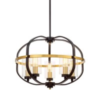 Подвесная люстра  LDP 1141-5 BK+MD Lumina Deco