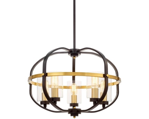 Подвесная люстра  LDP 1141-5 BK+MD Lumina Deco