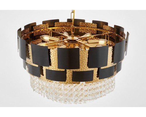 Подвесная люстра Molina LDP 7045-600 BK+GD Lumina Deco