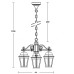 Уличный светильник подвесной ASTORIA 2 91470L/3 Gw Oasis Light