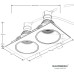 Точечный светильник  DipM2Bk/Gd Raumberg