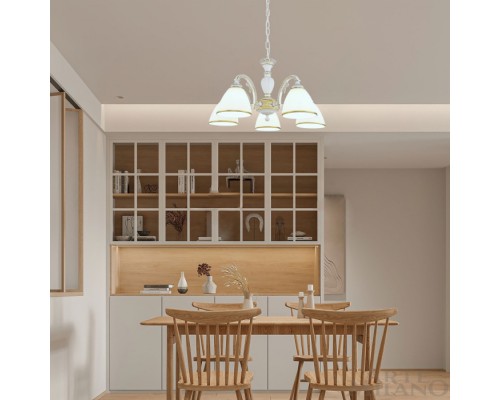 Подвесная люстра AM340837 340837/5 WT+G Arte Milano