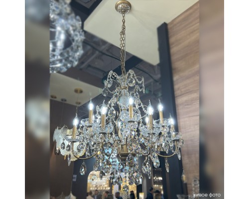 Подвесная люстра Odelis ODELIS SP12 GOLD Crystal Lux