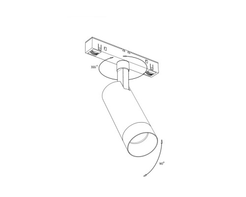 Трековый светильник Mgspot MGSPOT8Bk 3000K Raumberg