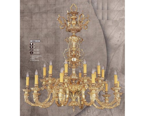 Подвесная люстра 548A 548A/20 AB ASFOUR Riperlamp